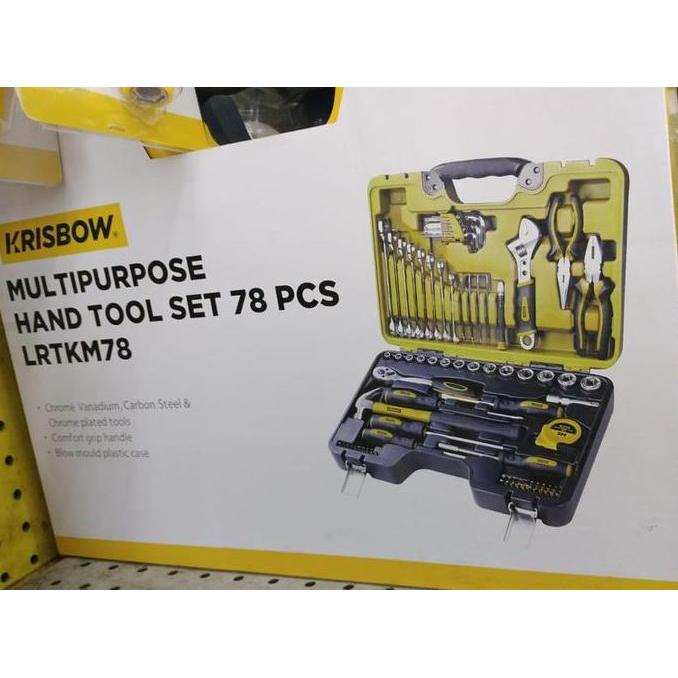 TOOL KIT TOOL SET KRISBOW/MECHANIC TOOL SET 78PCS KRISBOW LRTKM78