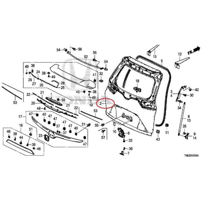 Pintu Bagasi / Pintu Belakang CRV TURBO 2018-2021up Original