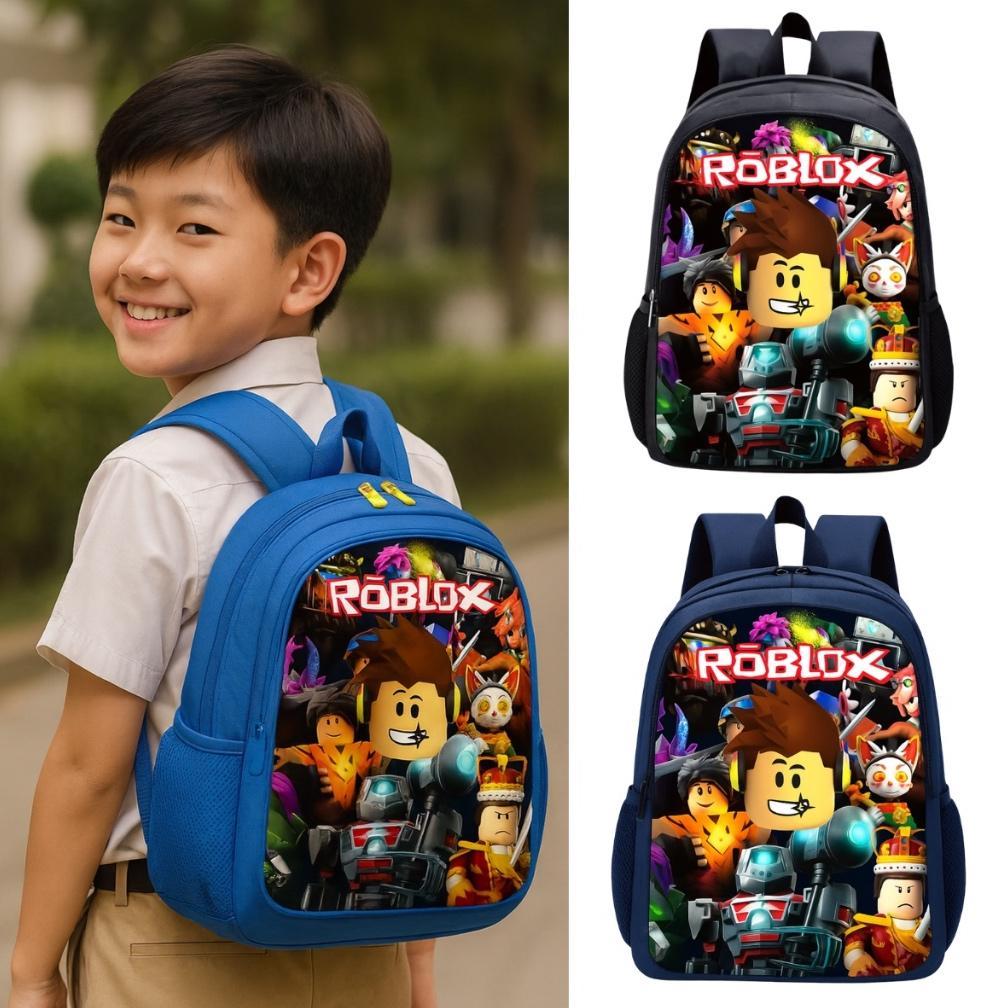 Bagus Fdg_ Tas Sekolah Tk-Sd Anak Laki-Laki Tas Ransel Gambar Roblox Muat Lks