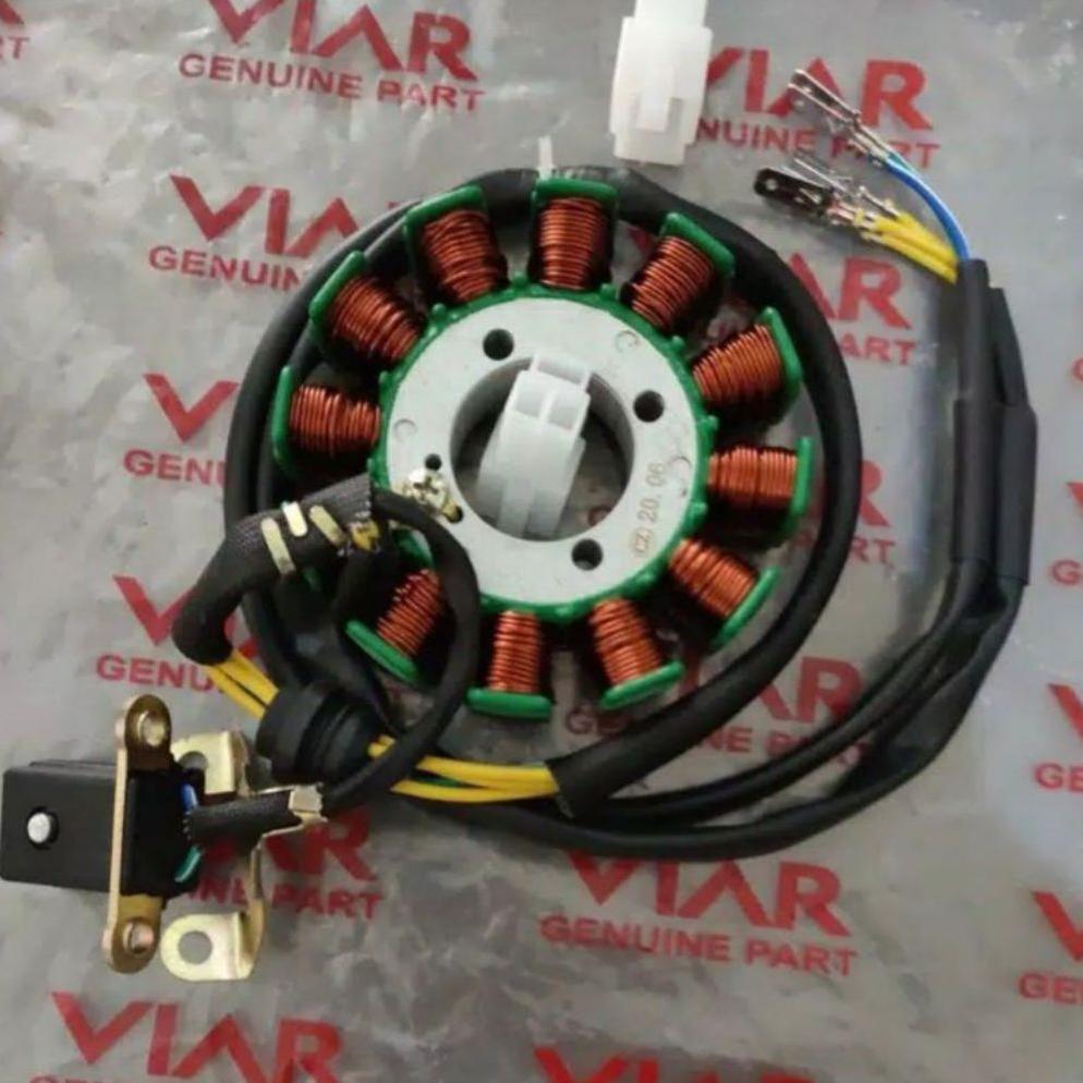 (ORIGINAL VIAR)SPULL VIAR 200CC 12 POLE/LILITAN 93MM-SPUL VIAR SPUL 12 LILITAN VIAR SPAREPART MOTOR 