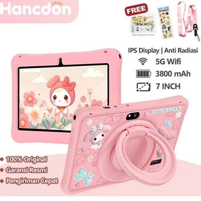 Zena_groupabadi - Hancdon7 inch tablet anak/Tablet Edukasi Anak F06 Dengan Kemasan Tas / Tablet Andr