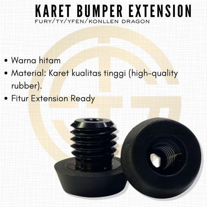 Rubber Bumper Fury / Karet Extension Fury Cues