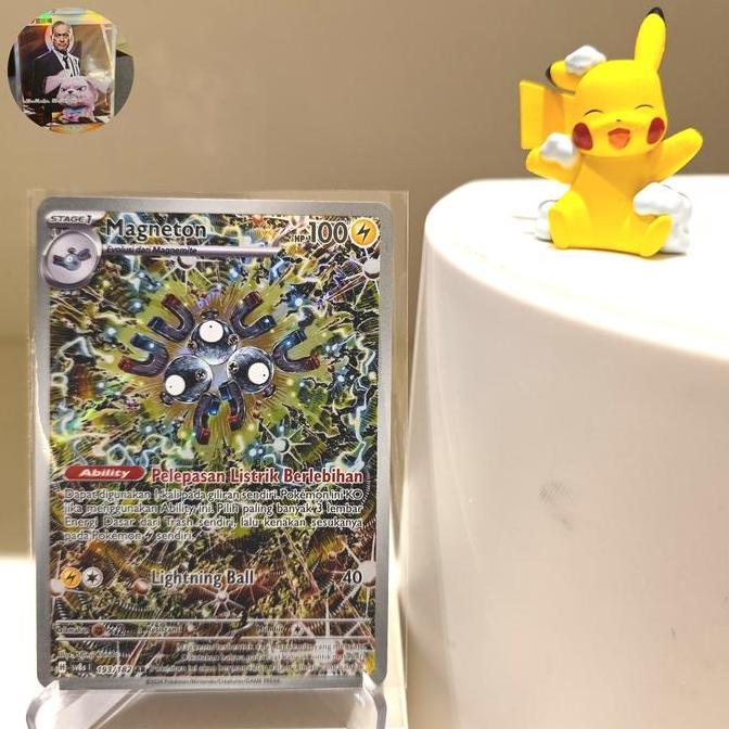 New Magneton Ar sv8s art Shinji Kanda kartu pokemon kilat rasi tcg indo
