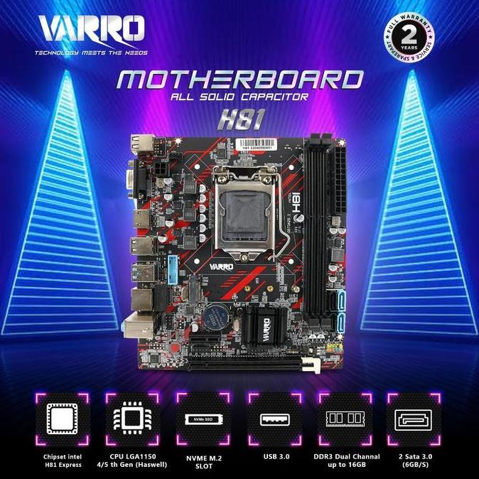MOTHERBOARD VARRO H81V-R3 SOCKET 1150