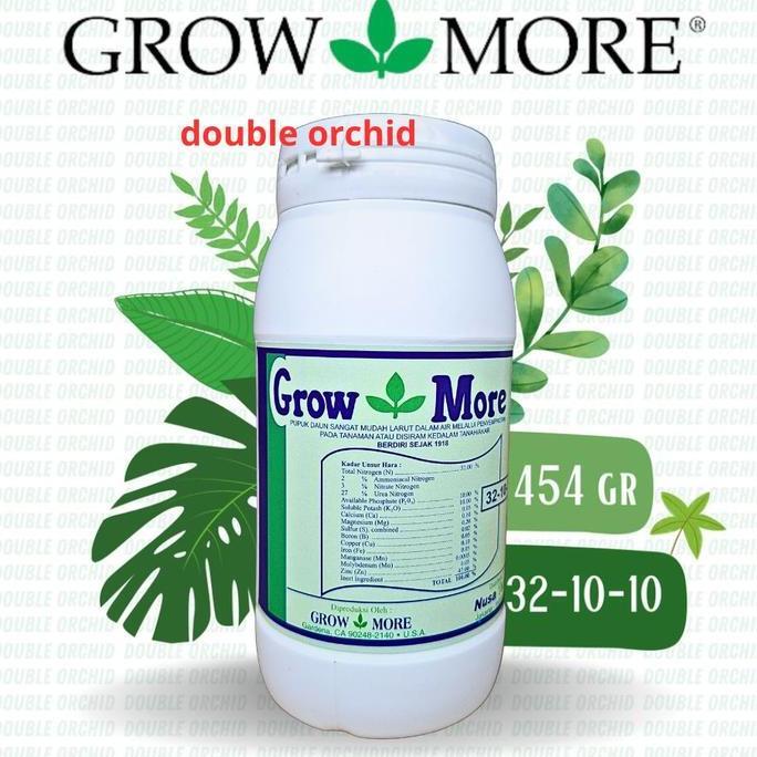 Warungkiwil22 - Pupuk / Nutrisi NPK GrowMore Daun 32-10-10 (454gr) Akar Bunga Buah 454 Gram Kemasan 
