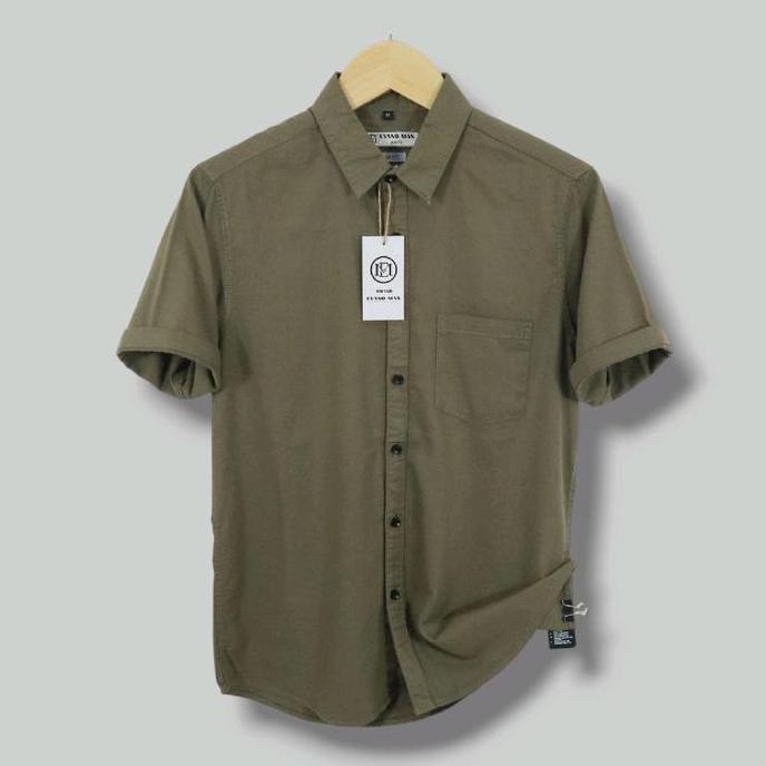 Kemeja Lengan Pendek Pria Kemeja Kerah Cowok Distro
