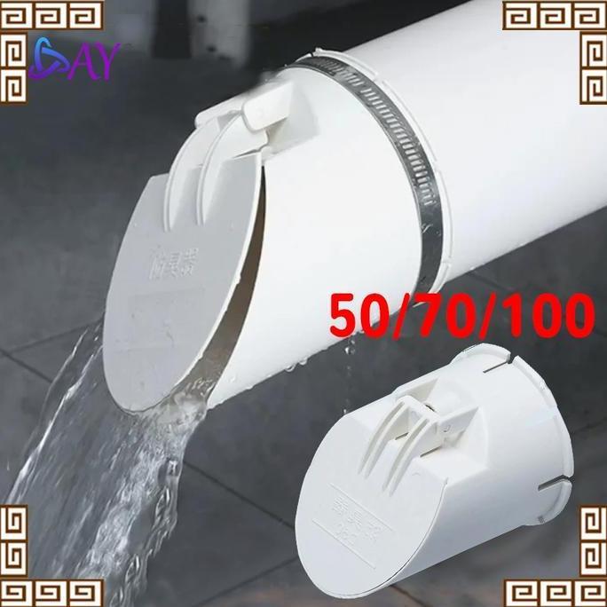 JARAGGE Backflow Valve PVC 2/3/4 Inch Anti Tikus & Serangga Penutup Saluran Air Got dengan Ferrule S
