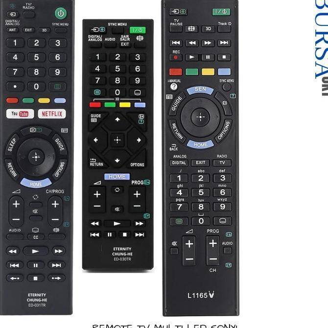FEWRITZ REMOTE TV LED SONY BRAVIA SMART TV YOUTUBE NETFLIX DIGITAL MULTIFUNGSI PROTOK