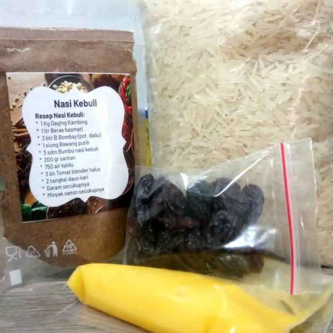 Beras basmati dan bumbu kebuli lengkap