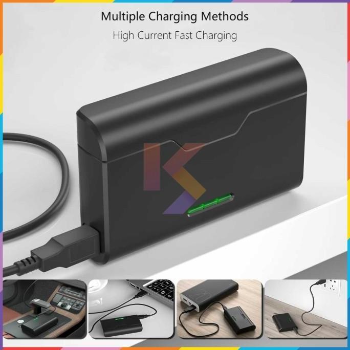 KOLANAME Taffware Charger Baterai Kamera NP-BX1 3 Slot for Sony Cybershot HDR