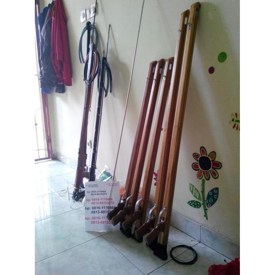 Padox Wood Speargun Kayu Laminating 140Cm  Ikan Terbuat Dari Kayu Pilihan Untuk Spearfishing Padox S
