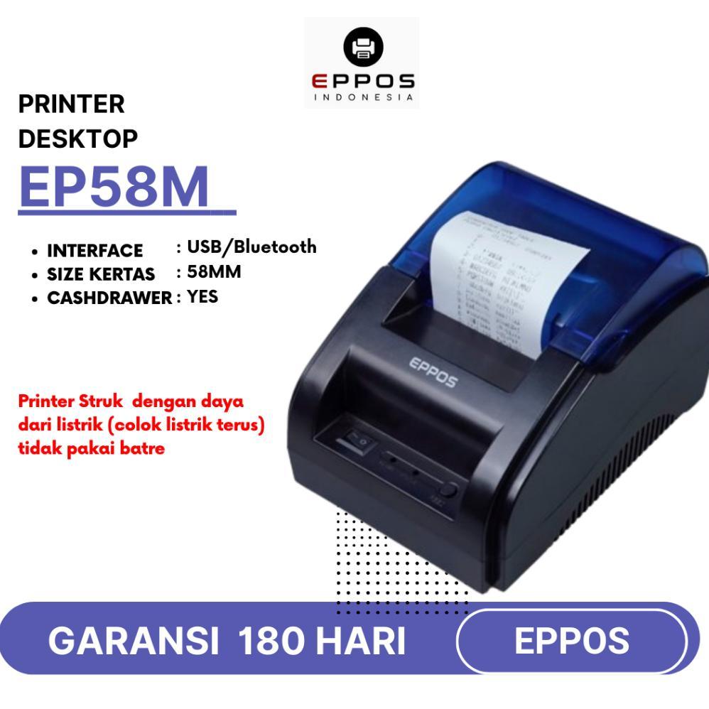 Printer Bluetooth EPPOS Printer Thermal 58mm USB BLUETOOTH EP-RPP02 Printer