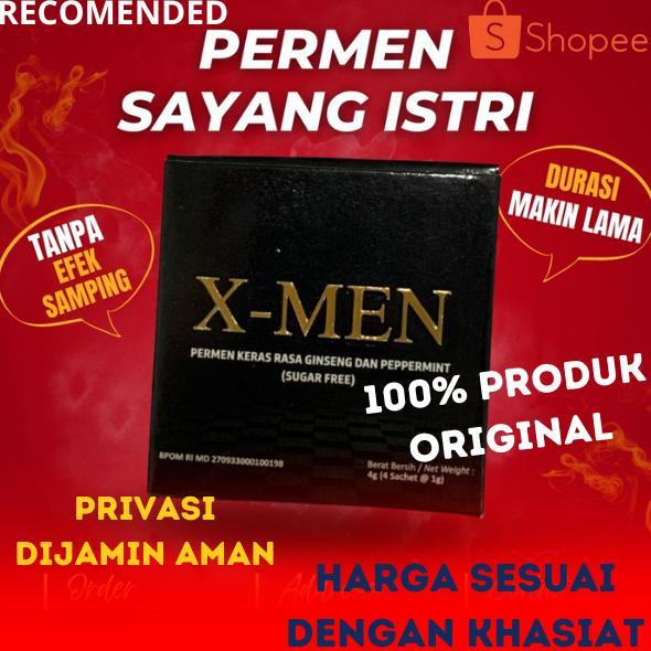 (Terbaru) XMen Permen Pria Candy Premium - Permen kesehatan obat kuat pria herbal - isi 4 permen (fa