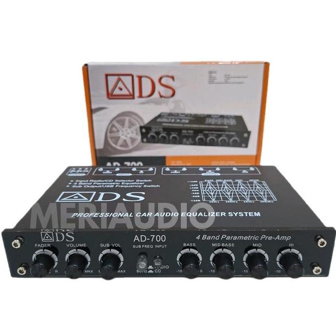 Pream Parametrik ADS AD 700 Parametrik Penjernihsuara Equalizer Audio Sound System Profesional