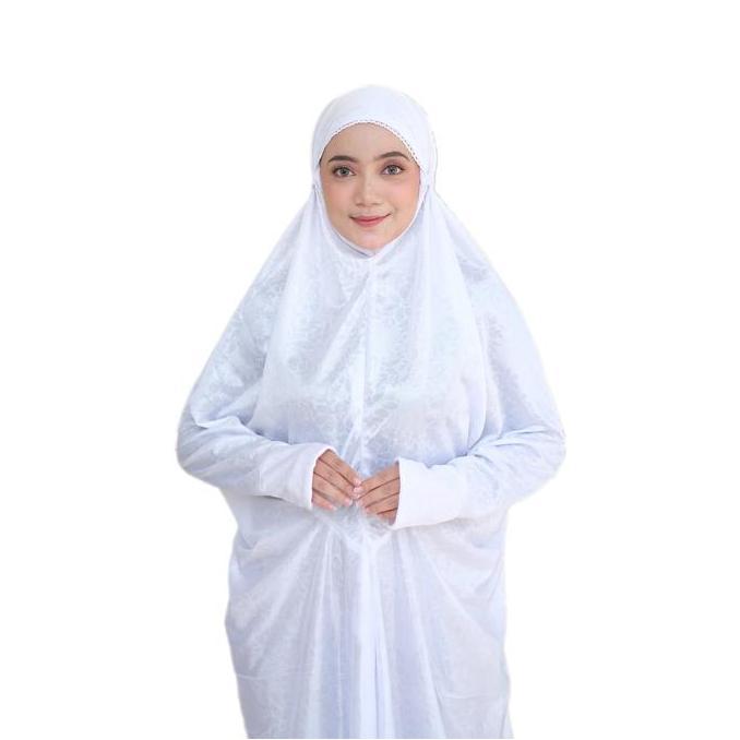 Klaosanshop - Mukena / Mukenah Dewasa / Mukena Dewasa Putih / Mukena Terusan Bordir