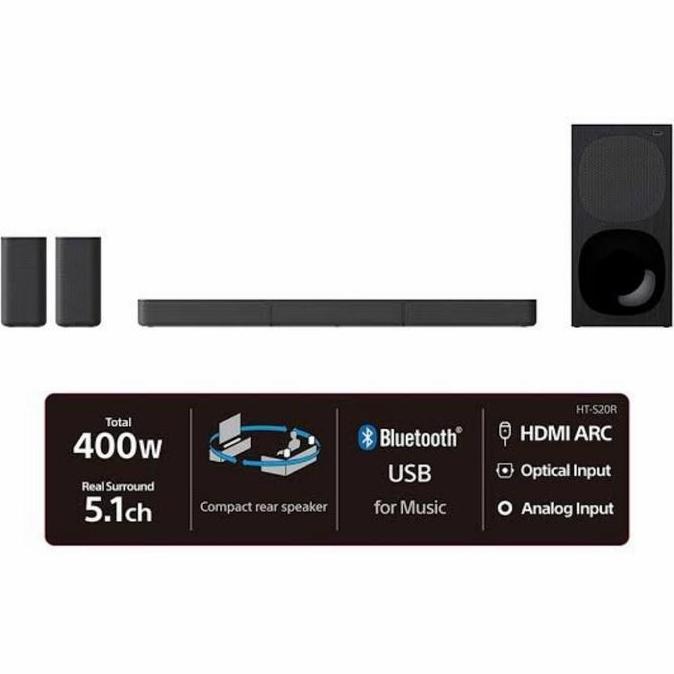 Sony Ht-S20R Home Theater Hts20R Audio Garansi Resmi