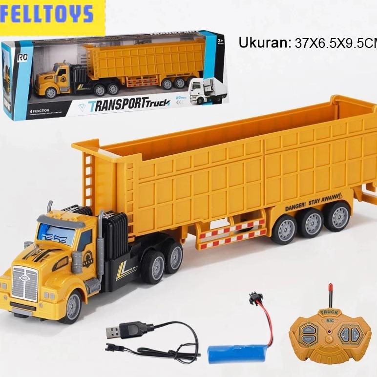 Mainan Truk Semi Trailer Remote Control Dump Truck Remote Control Truk Pasir Kontruksi Excavator