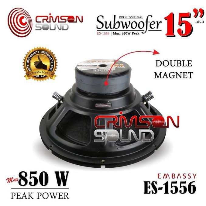 Subwoofer 15 Inch Double Magnet Embassy Es-1556