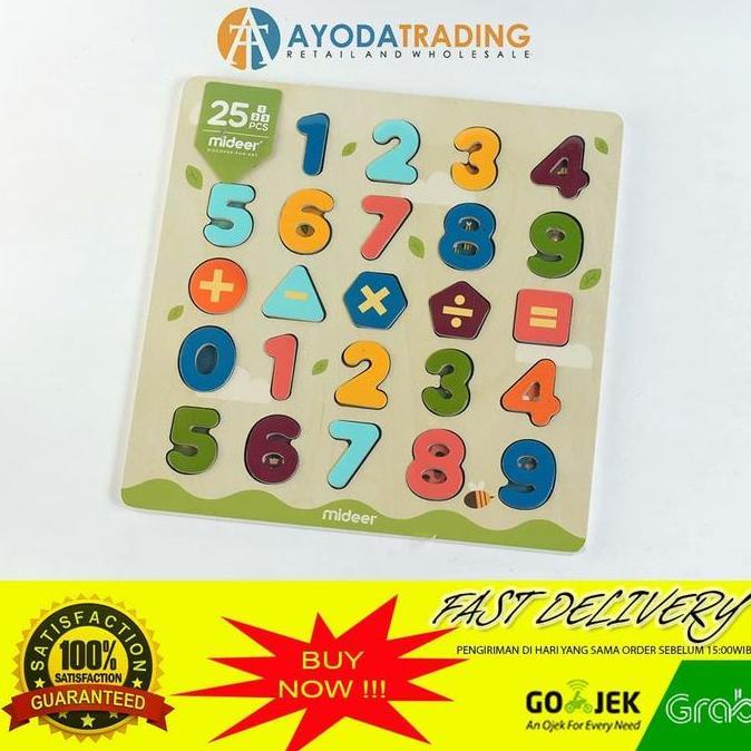 Mideer Wooden Alphabet Numbers Magnetic