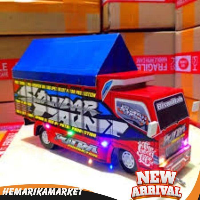 Promo Murah Miniatur Truk Oleng Full Variasi Lampu Dan Terpal Mainan Anak Rc Wahyu Abadi Brewog Audi