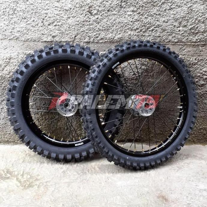 Ready Wheelset Trail 21 18 Ban Dunlop KLX Dtracker 150 Velg TK Racing murah