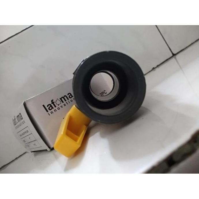 Ready Kran Sambungan Pipa Air 1 inch PVC Balvalve Polos Keran Paralon Lafuma