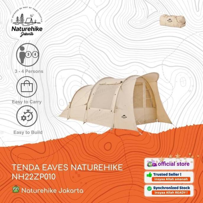BEBAS ONGKIR - TENDA COTTON EAVES / TUNNEL / CAMPING / GLAMPING NATUREHIKE NH22ZP010