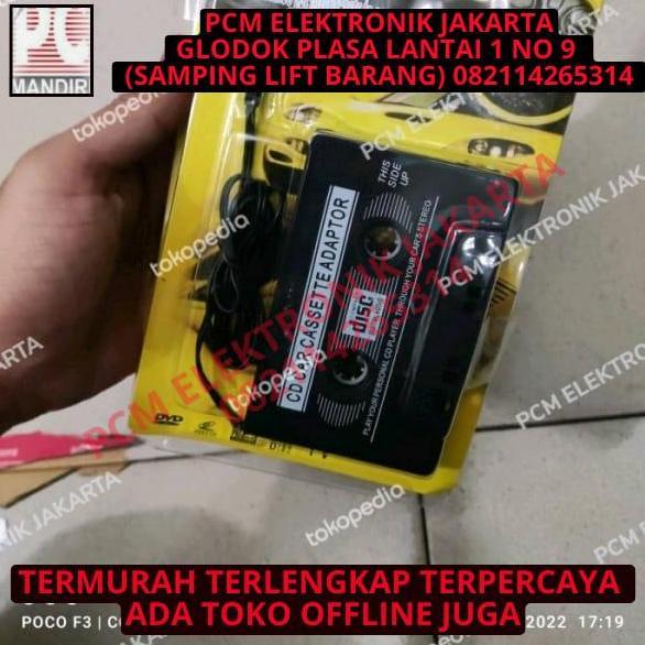 Aux / Cd Car To Cassette Kaset Adapter / Adaptor Ke / Buat Tape Mobil Jadul