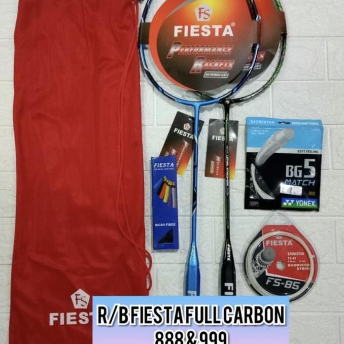 TERBARU - Raket Badminton NEW FIESTA FS NEW COLOUR FS 888/999 full carbon 35lbs