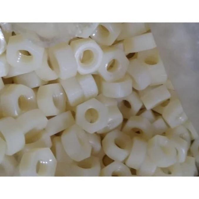 Ready mur nylon m 8 mur pengencang baut nylon nut mur plastik 8 mm pvc