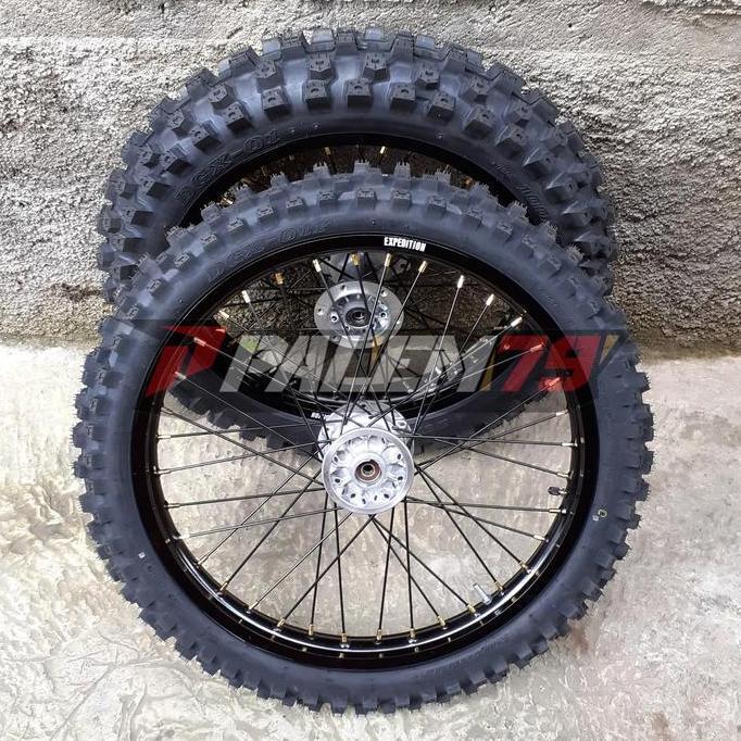 Ready Wheelset Trail 21 18 Ban Dunlop KLX Dtracker 150 Velg Expedition murah