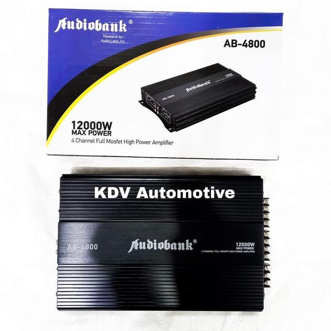 Power 4 Channel Audiobank AB-4800 / Power Amplifier Audiobank