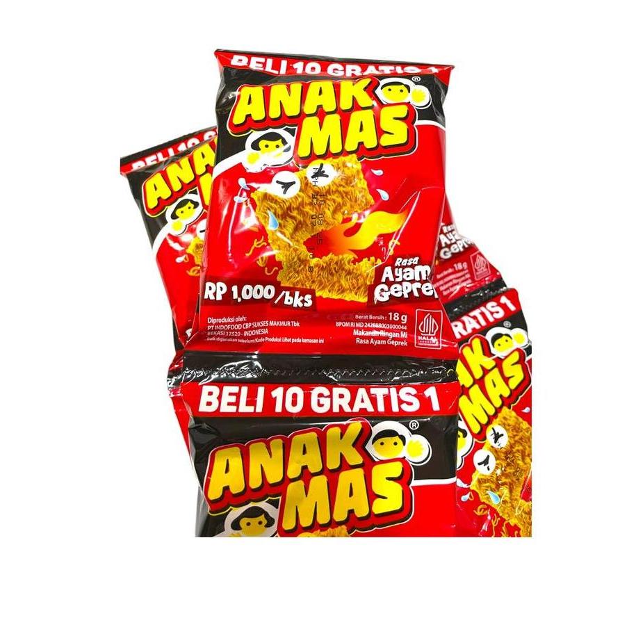 Whynot- Mie Anak Mas Jajanan Jadul 1 Renceng Isi 10