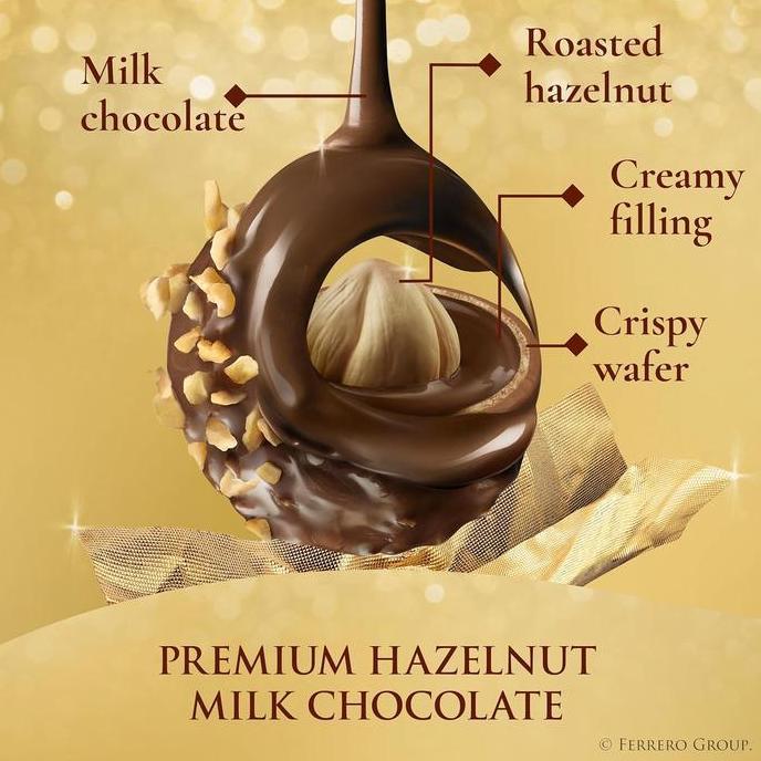 Ferrero Rocher Chocolate 3 Pcs Cokelat Coklat