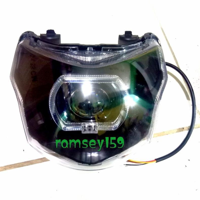 reflektor depan Vega ZR plus projie biled 3inc reflektor lampu depan Yamaha Vega ZR set projie biled