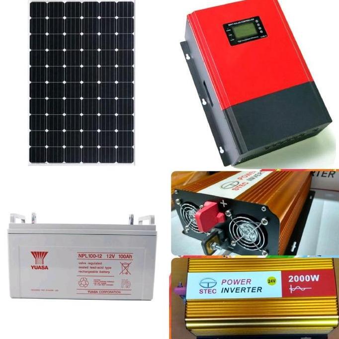 Paket Solar Panel PLTS Tenaga Surya 1000watt 1000w free packing kayu