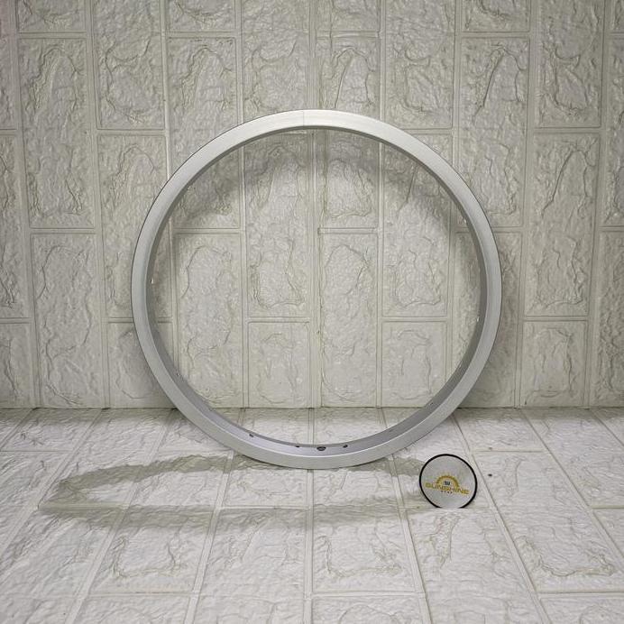 Rims Velg 16 Inch Lubang Ruji 20H Alloy Silver Sepeda Anak BMX Mini Valve AV Brake Line Bisa V dan U
