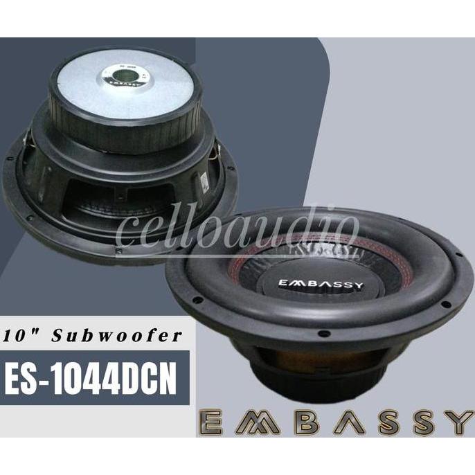 Subwoofer 10 Inch Embassy ES-1044 Double Coil Subwoofer Mobil Embassy 10" ES 1044