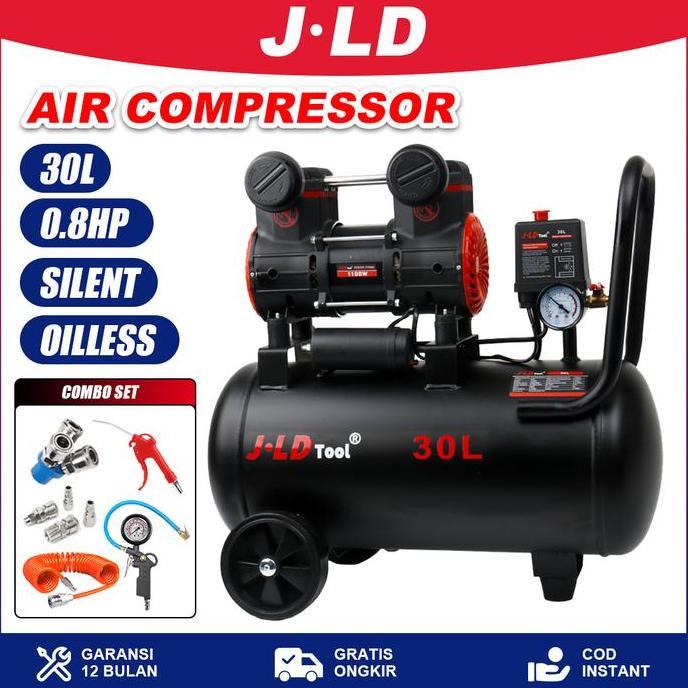 ivacoss99 - jld mesin kompresor angin 0.8hp 30l compressor oilless