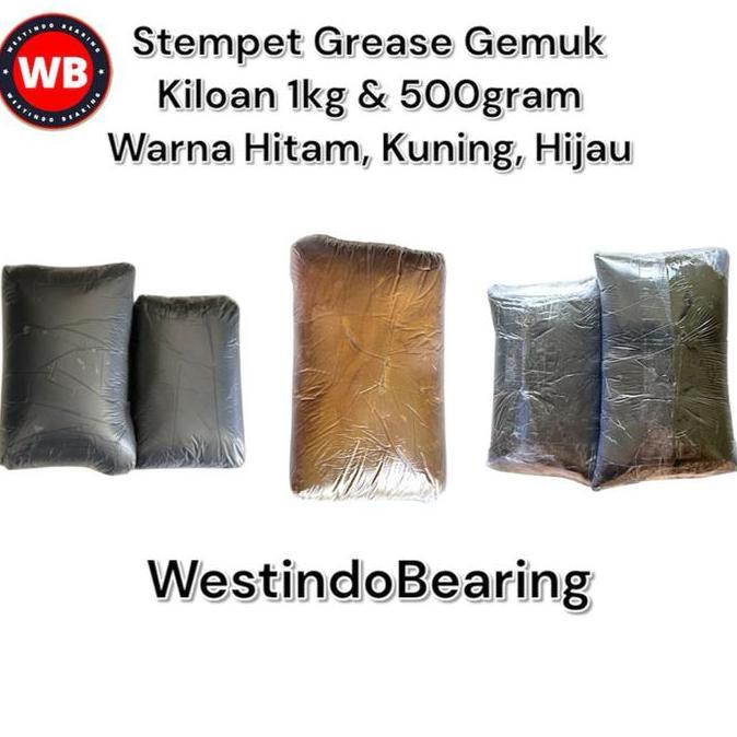 Sidiqstay - Stempet Grease Gemuk Kiloan 1kg dan 500gram Warna Hitam Kuning Hijau