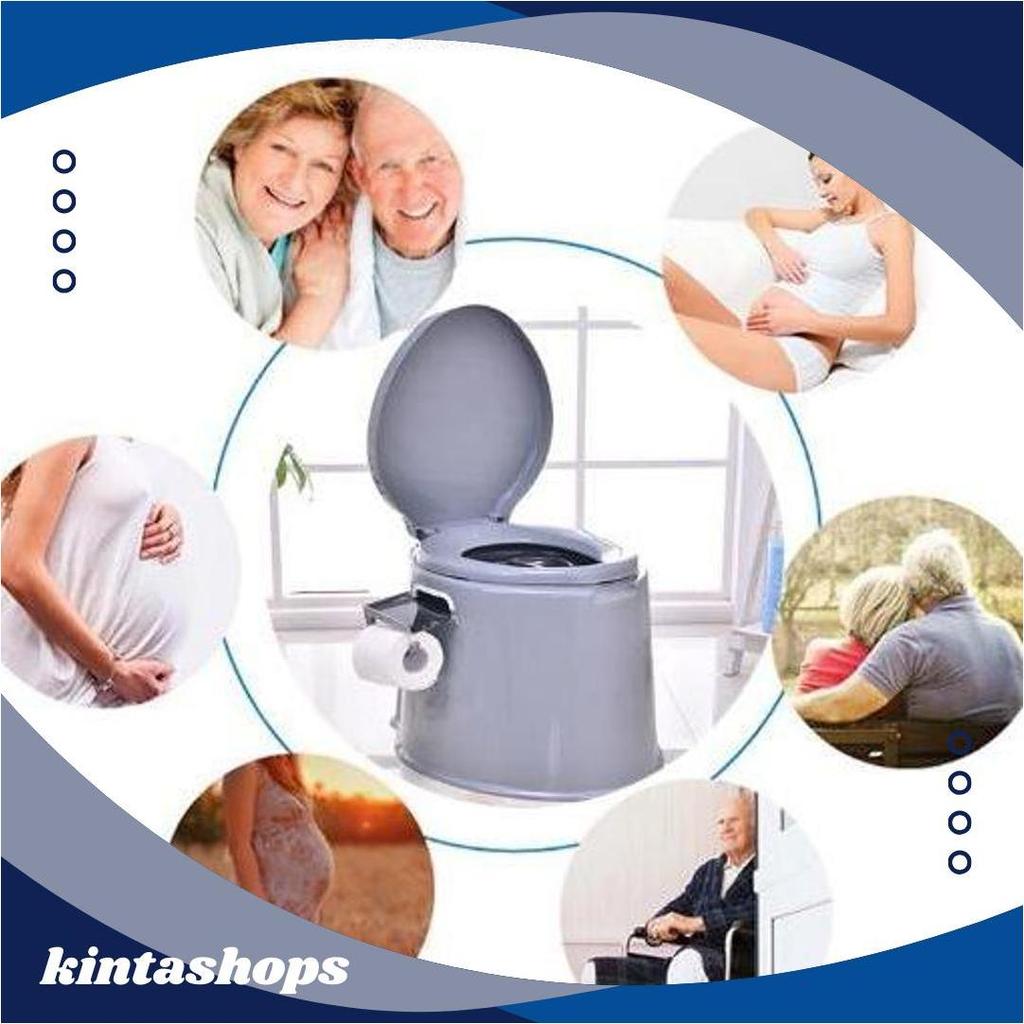 Closet Toilet Duduk Portable + Ember Untuk Lansia & Ibu Hamil - Toilet Duduk Lansia Portable Serbagu