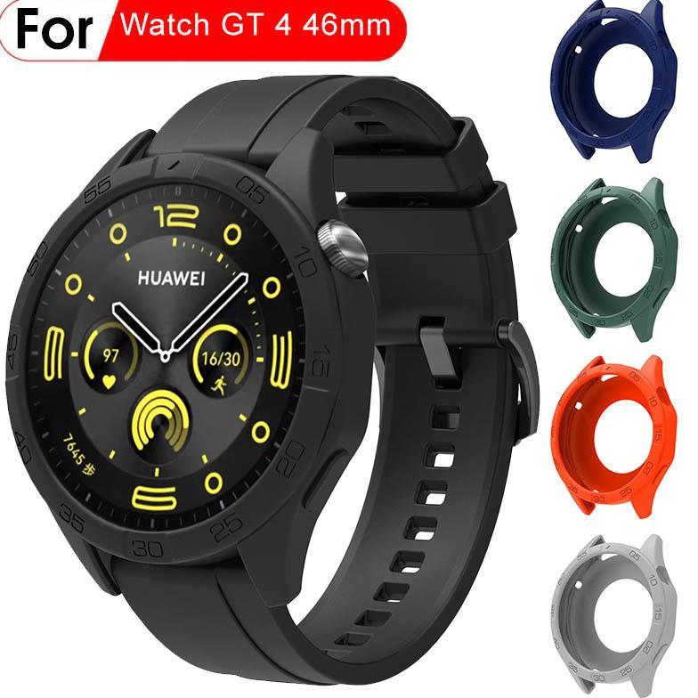 Silicone Case Huawei Watch GT 4 46mm - Soft GT4 Shock Proof Casing Cover Jam Tangan Android Bumper A