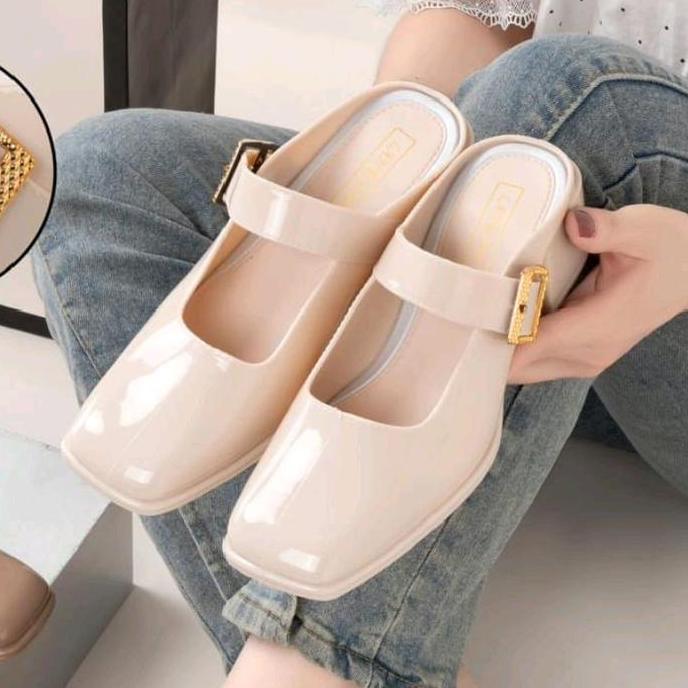 Bemani_Shop55 - Wajib Naik Size Sepatu Wedges Perempuan Bahan  Jelly Tinggi Hak 5Cm Semua Musim 1699