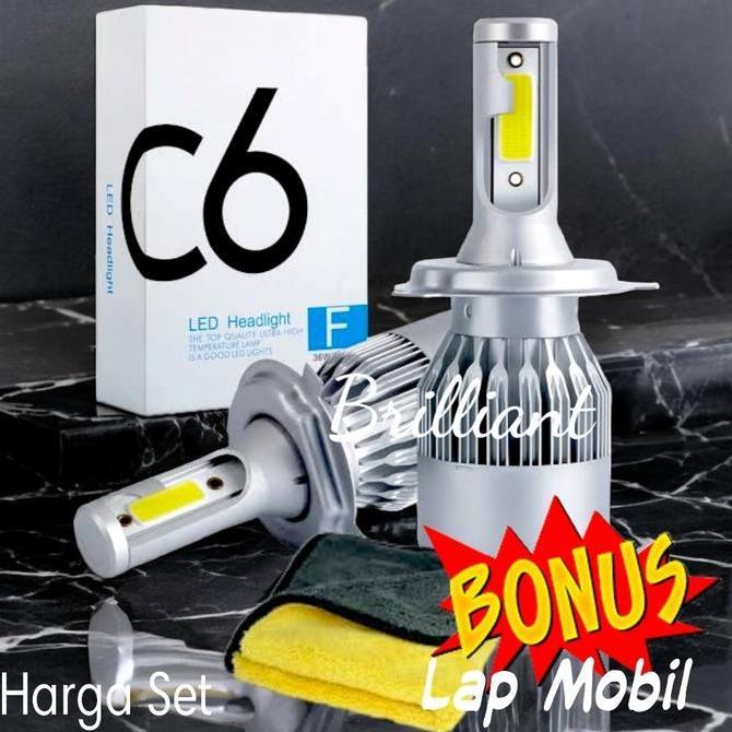 Promo LED Putih C6 - HB3 HB4 - Harga Set Diskon