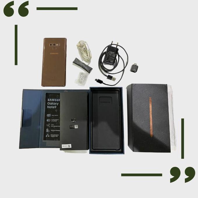 SAMSUNG GALAXY NOTE 9 EX SEIN 2ND BEKAS - WARNA METALLIC COOPER