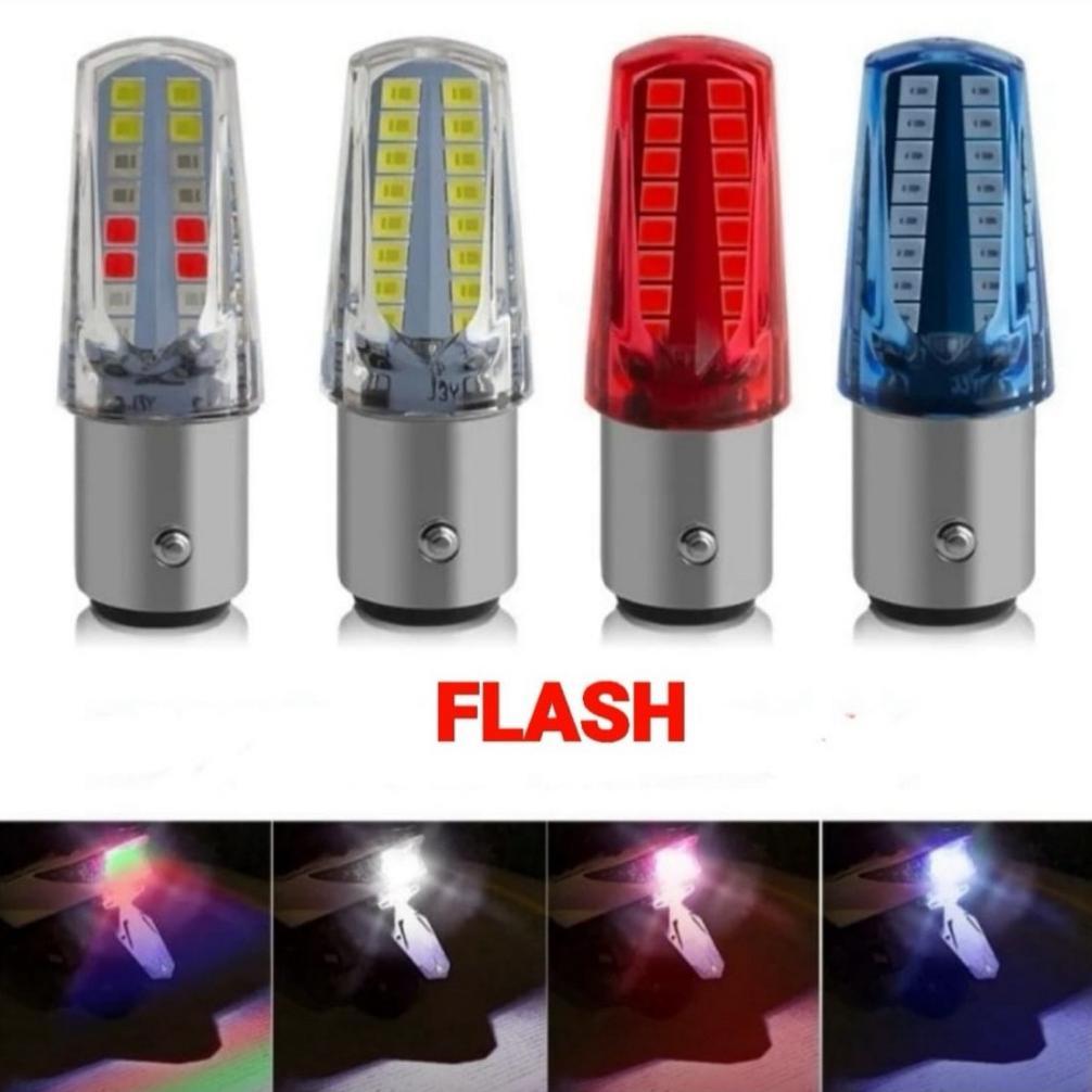 Murah !!! Lampu Stop Rem Motor Universal 32 Led Running Lampu Rem Kedip Piramida Motor