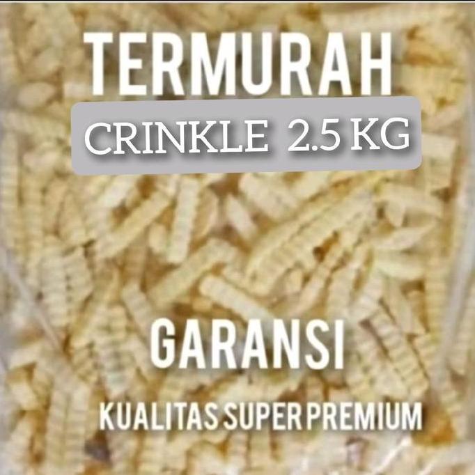 Kentang Frozen Crinkle cut 2.5,kg Merk SANTAPS. Kentang goreng