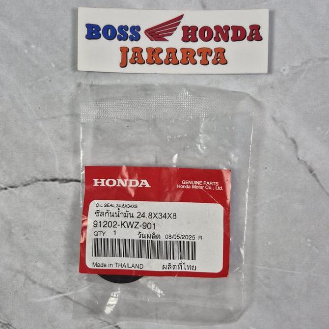 91202-KWZ-901 : SIL MAGNIT SEBELAH KIRI REVO AT / OIL SEAL 24.8X34X8 ORIGINAL HONDA MOTOR CO.,LTD MA