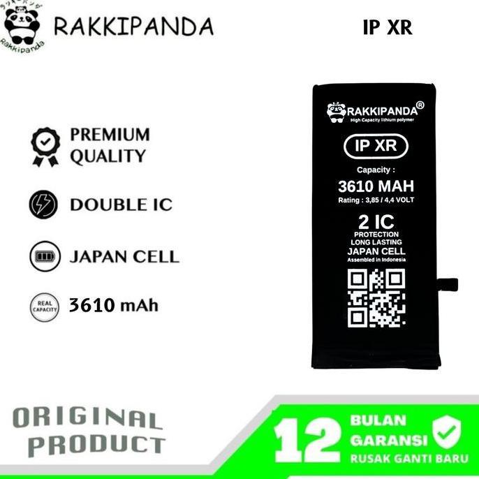 NEW RAKKIPANDA COMPATIBLE WITH IPHONE XR BATRE BATRAI BATERAI BATTERY ORI