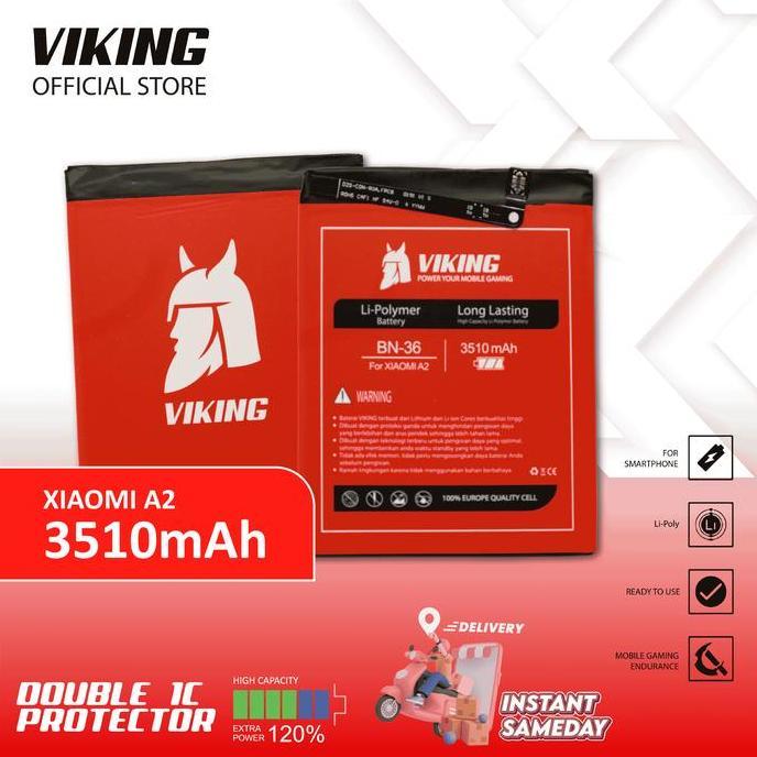 NEW VIKING BATERAI XIAOMI MI A2 - MI 6X BN36 DOUBLE POWER ORI